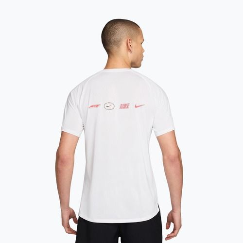 Tricou de alergare pentru bărbați Nike Stride white