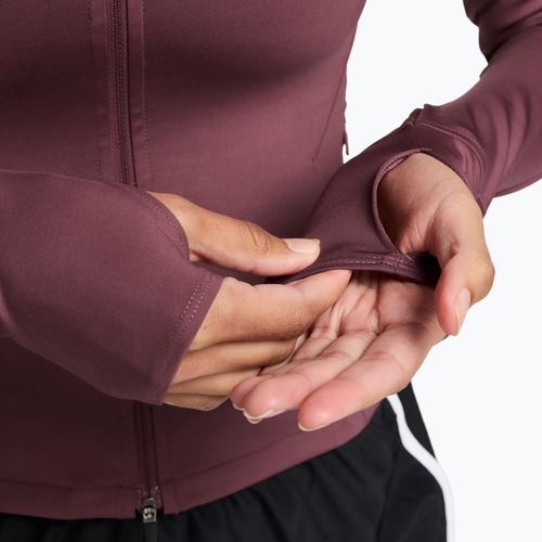Bluză pentru femei de alergare Nike Swift Dri-Fit Full Zip pink smoke