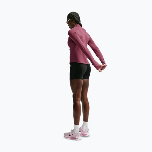 Bluză pentru femei de alergare Nike Swift Dri-FIT UV 1/4-Zip pink smoke