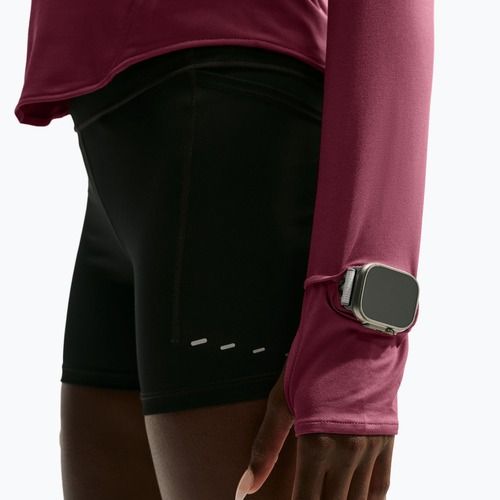 Bluză pentru femei de alergare Nike Swift Dri-FIT UV 1/4-Zip pink smoke