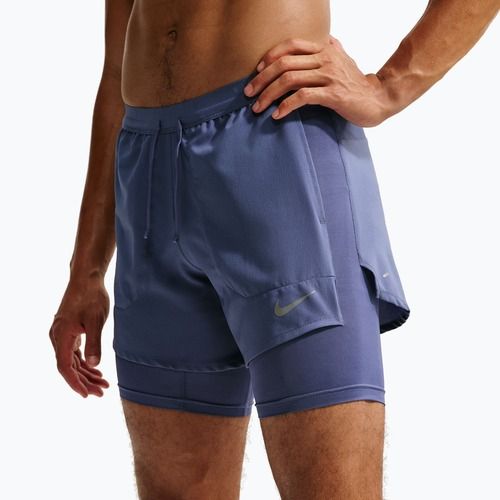 Pantaloni scurți de alergare pentru bărbați Nike Stride diffused blue