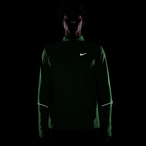 Bluză de alergare pentru bărbați Nike Miler Dri-Fit UV 1/2 Zip illusion green