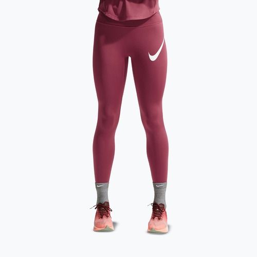 Colanți pentru femei Nike Tempo Swoosh Run pink smoke/white