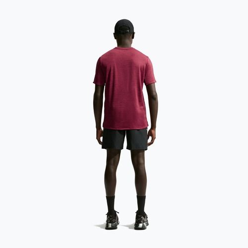 Tricou de alergare pentru bărbați Nike Miler Dri-Fit UV tough red/mystic dates