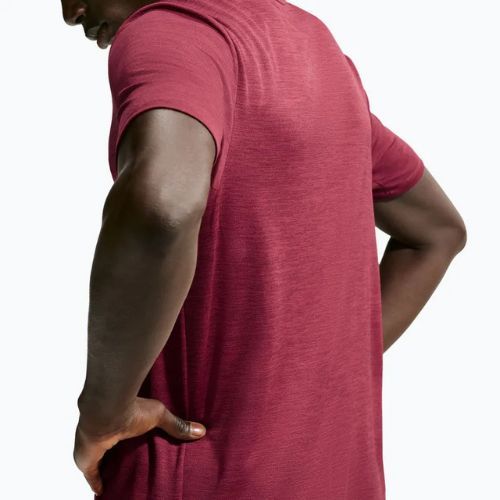 Tricou de alergare pentru bărbați Nike Miler Dri-Fit UV tough red/mystic dates