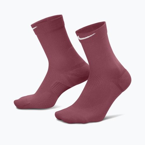 Șosete Nike Run Midweight Crew pink smoke/pink rise/white
