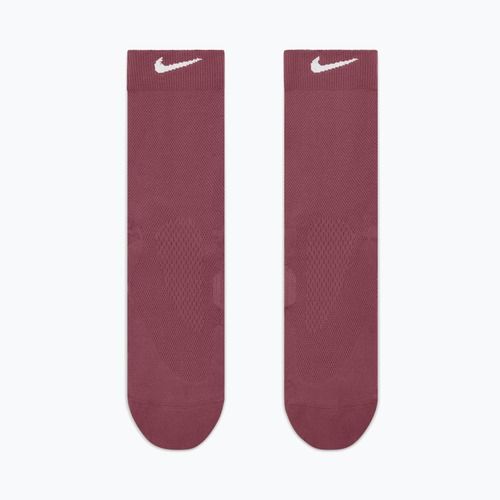 Șosete Nike Run Midweight Crew pink smoke/pink rise/white