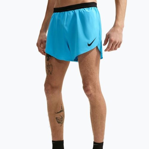 Pantaloni scurți de alergare pentru bărbați Nike AeroSwift light current blue/black