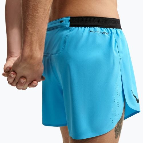Pantaloni scurți de alergare pentru bărbați Nike AeroSwift light current blue/black