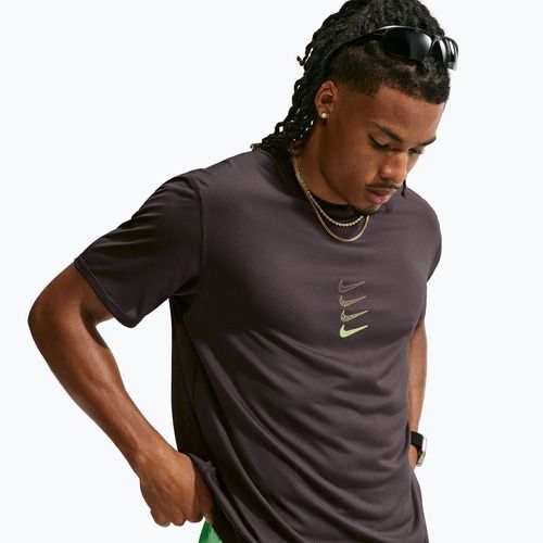 Tricou de alergare pentru bărbați Nike Dri-Fit Running Top tar