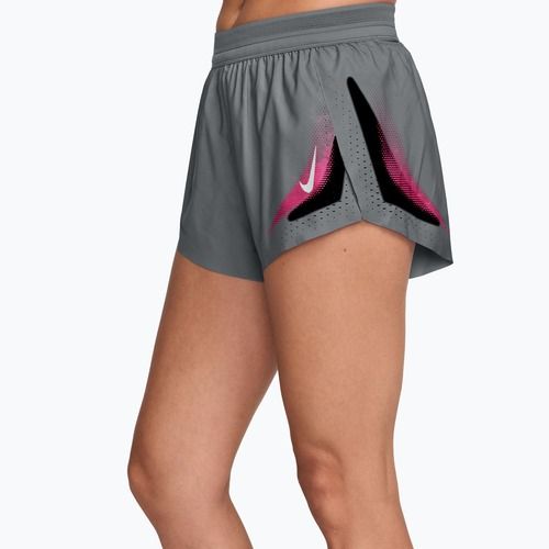 Pantaloni scurți de alergare pentru femei Nike AeroSwift iron grey/white
