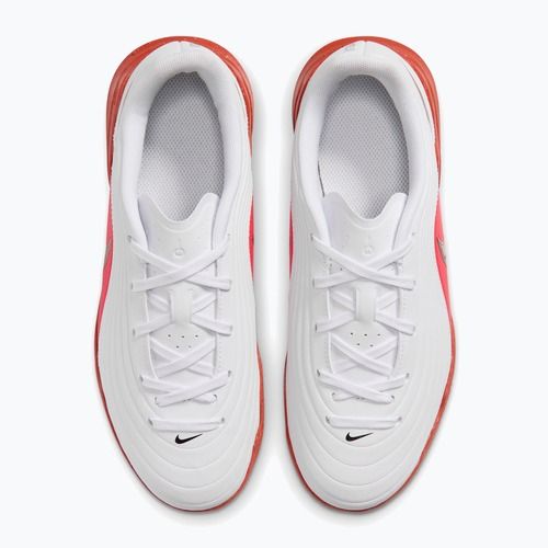 Încălțăminte de fotbal pentru copii Nike Jr. Tiempo Maestro Club white/bright crimson/blur