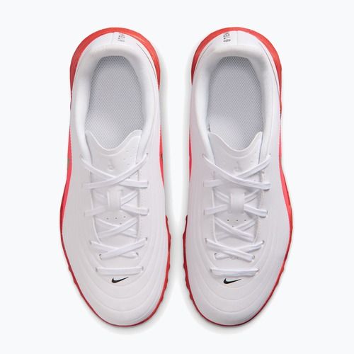 Încălțăminte de fotbal pentru copii Nike Jr. Tiempo Maestro Club White/Bright Crimson/Blur