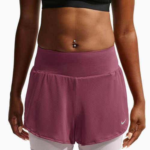 Pantaloni scurți de alergare pentru femei Nike Flow pink smoke