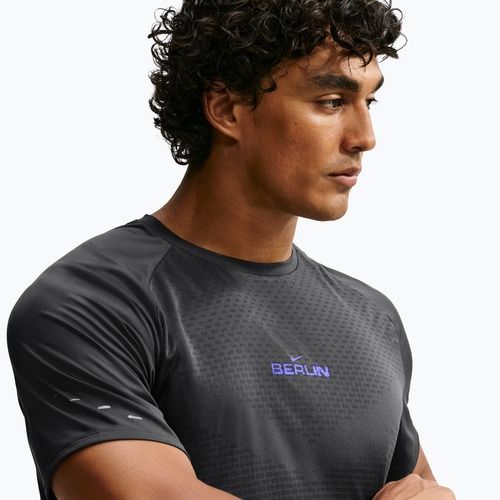 Tricou de alergare pentru bărbați Nike Stride anthracite