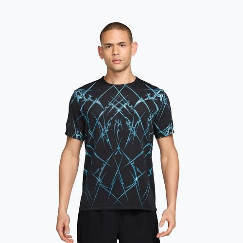 Tricou de alergare pentru bărbați Nike AeroSwift black/white
