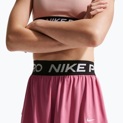 Pantaloni scurți pentru copii Nike Pro Dri-Fit 2in1 peony/black/white