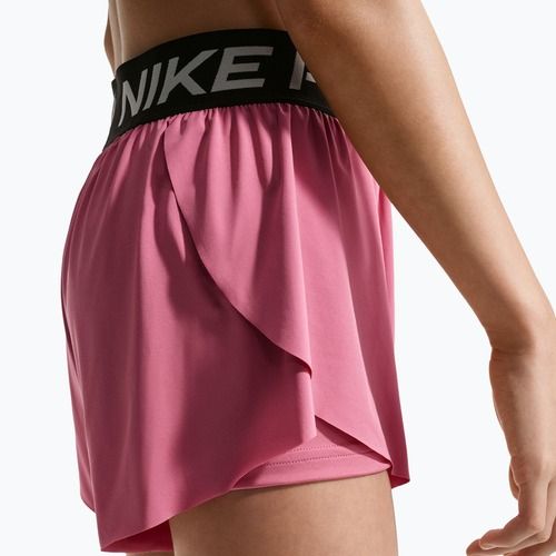 Pantaloni scurți pentru copii Nike Pro Dri-Fit 2in1 peony/black/white