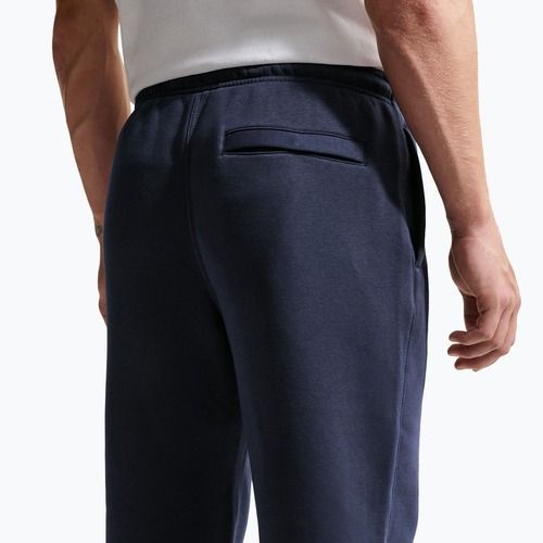 Pantaloni pentru bărbați Nike Club Cuffed Brushed obsidian/obsidian/white