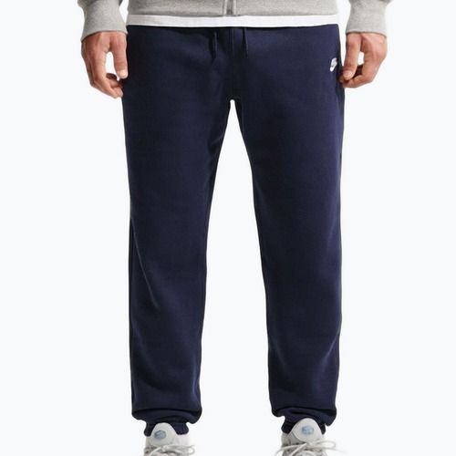 Pantaloni pentru bărbați Nike Club Cuffed Brushed obsidian/obsidian/white