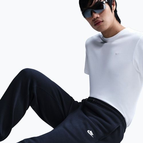 Pantaloni pentru bărbați Nike Club Jogger obsidian/obsidian/white