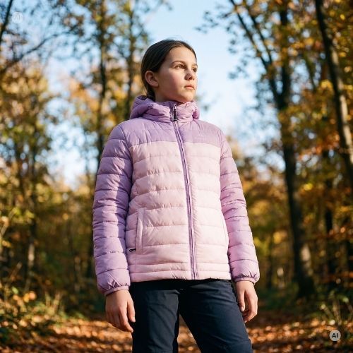 Geacă căptușită pentru copii KADVA Snoway JRG violet
