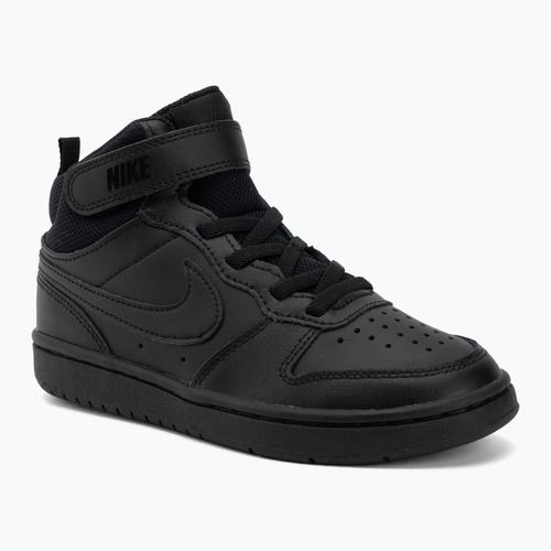 Încălțăminte pentru copii Nike Court Borough Mid 2 black/black/black