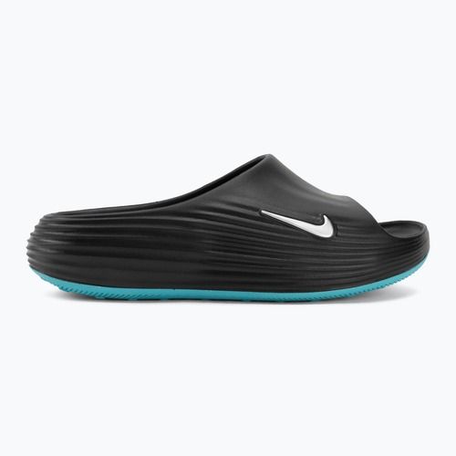 Șlapi pentru bărbați Nike ReactX Rejuven8 black/gamma blue/metallic silver