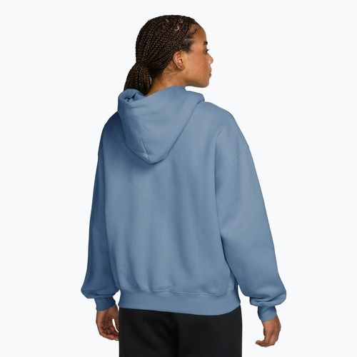 Bluză pentru femei Nike Studio Fleece Medium Weight Oversized Full Zip work blue/sail
