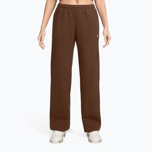 Pantaloni pentru femei Nike Studio Fleece cacao wow/sail