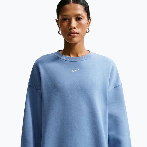 Bluză pentru femei Nike Studio Fleece Medium Weight work blue/sail
