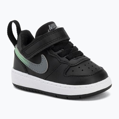 Încălțăminte pentru copii Nike Court Borough Low black/smoke grey/white/illusion green