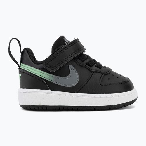 Încălțăminte pentru copii Nike Court Borough Low black/smoke grey/white/illusion green
