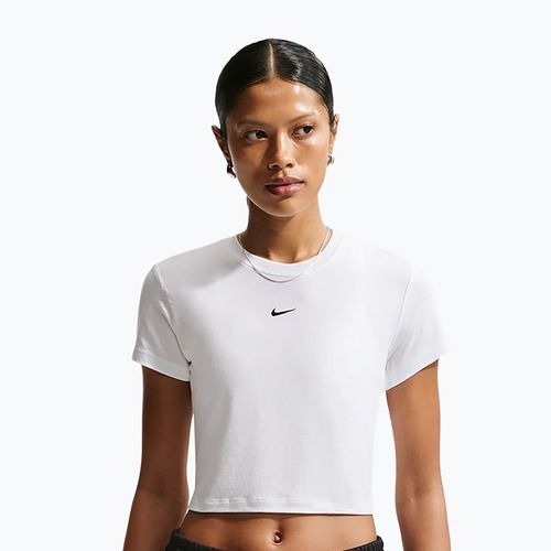 Tricou pentru femei Nike Sportswear Chill Knit white/black