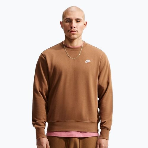 Bluză pentru bărbați Nike Club ale brown/white