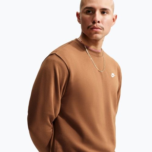 Bluză pentru bărbați Nike Club ale brown/white