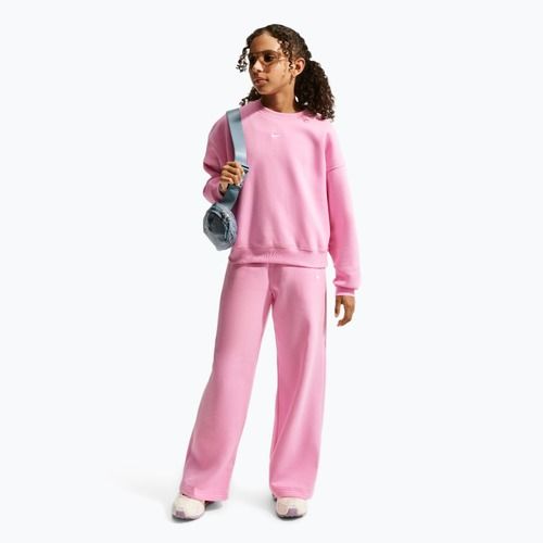 Bluză pentru copii Nike Sportswear Studio pink rise/white