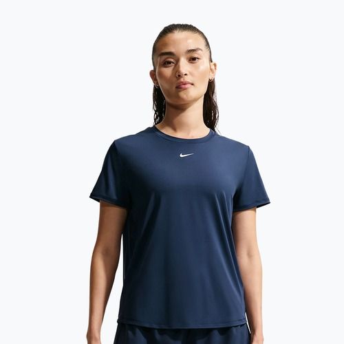 Tricou de antrenament pentru femei Nike One Classic midnight navy/white