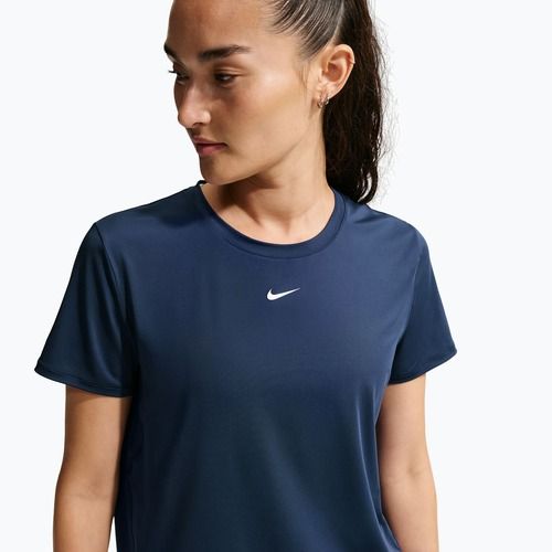 Tricou de antrenament pentru femei Nike One Classic midnight navy/white
