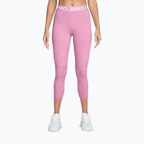 Colanți pentru femei Nike Pro pink rise/white