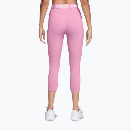 Colanți pentru femei Nike Pro pink rise/white