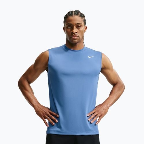 Tricou de antrenament bărbați Nike Dri-FIT Sleeveless Training Top indigo storm/white