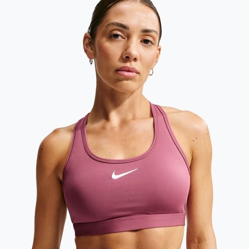 Sutien de antrenament Nike Swoosh pink smoke/white