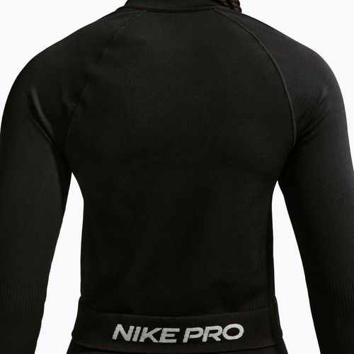 Bluză de antrenament pentru femei Nike Pro Seamless black/white