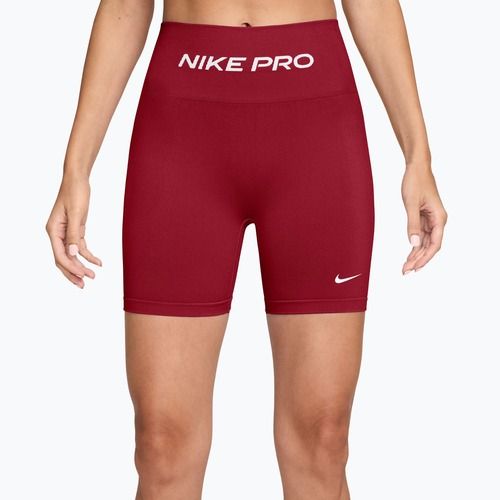 Pantaloni scurți de antrenament pentru femei Nike Pro Seamless tough red/white