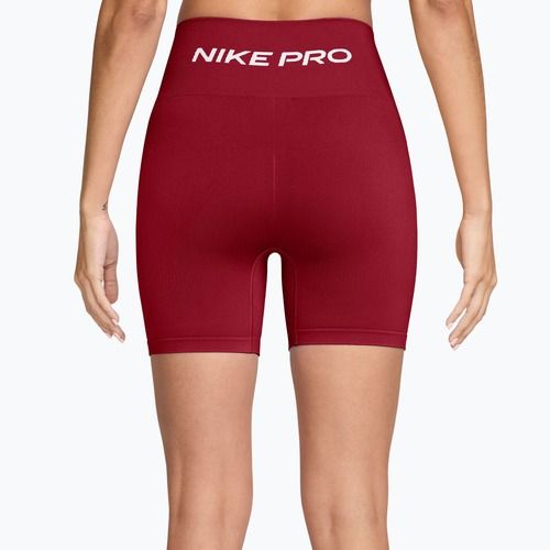 Pantaloni scurți de antrenament pentru femei Nike Pro Seamless tough red/white