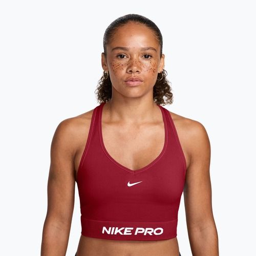 Top de antrenament Nike Pro Seamless tough red/white