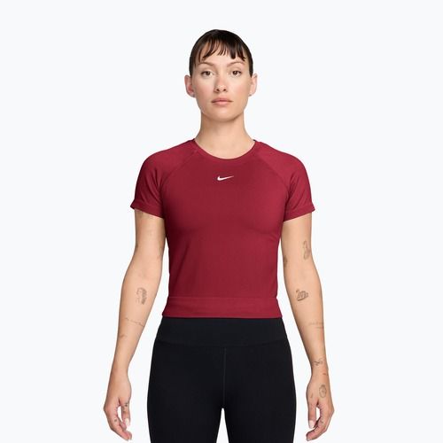 Tricou de antrenament pentru femei Nike Pro Seamless tough red/white