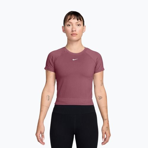 Tricou de antrenament pentru femei Nike Pro Seamless pink smoke/white