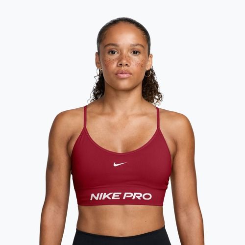 Sutien de antrenament Nike Pro Seamless tough red/white